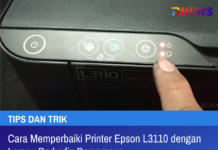 Cara Memperbaiki Printer Epson L3110 dengan Lampu Berkedip Bersamaan