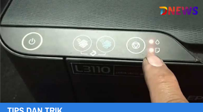Cara Memperbaiki Printer Epson L3110 dengan Lampu Berkedip Bersamaan